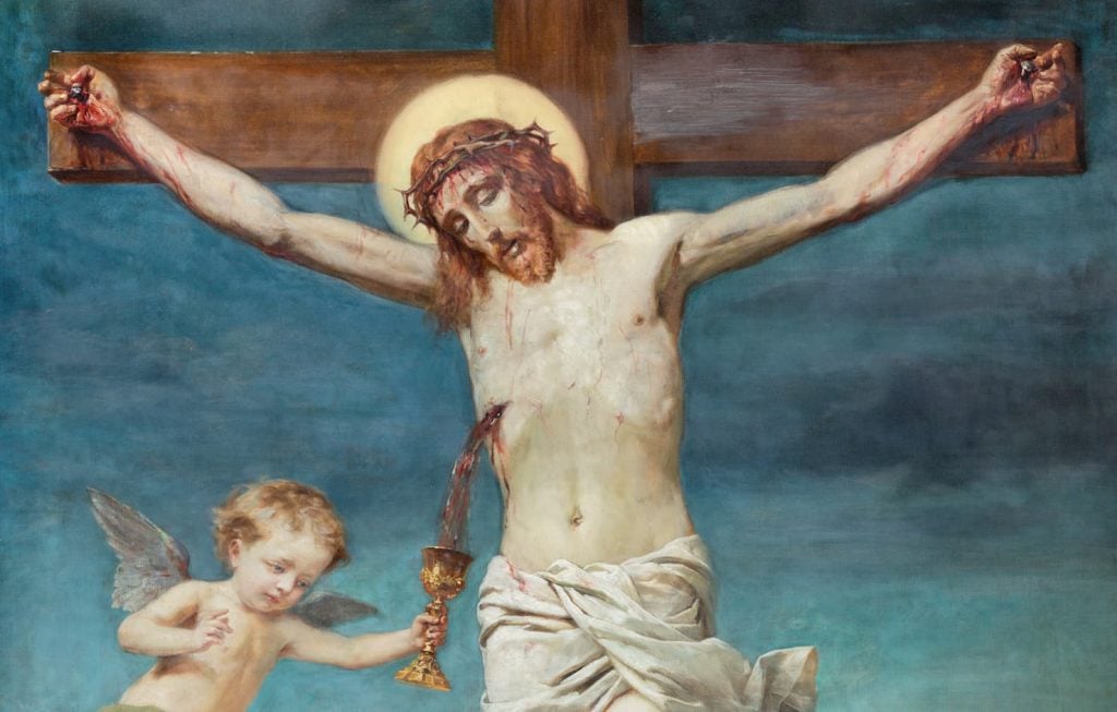 precious blood of jesus from the cross