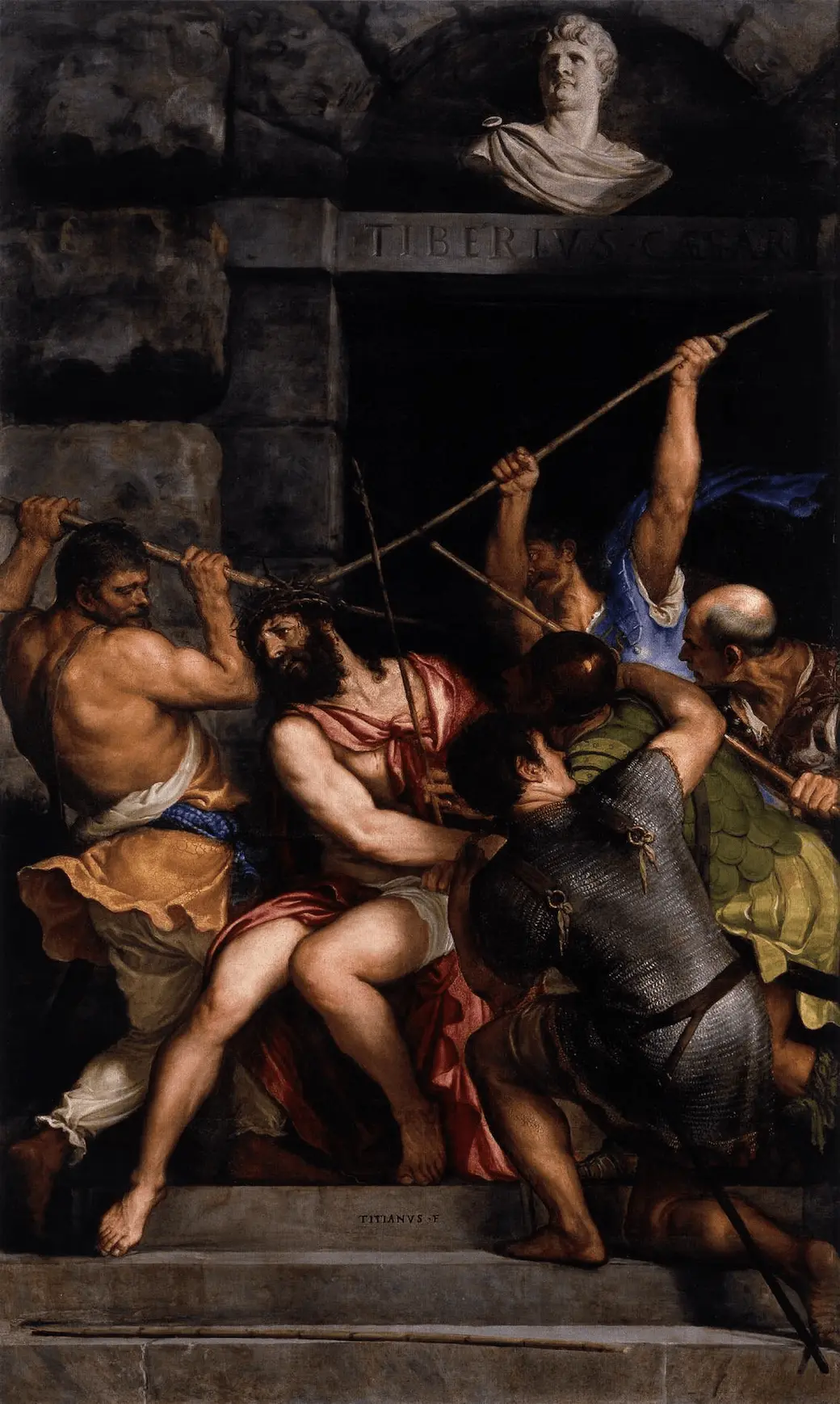 titian, crowning with thorns