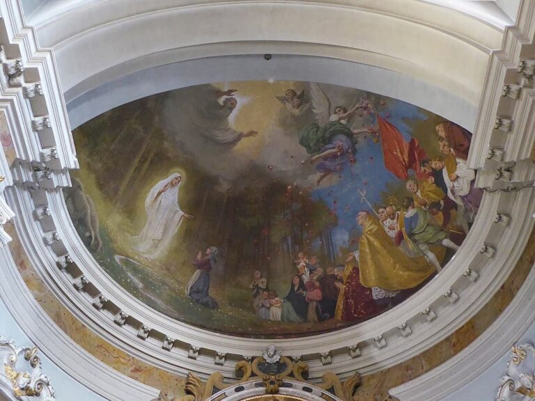 santuario della comparsa, interno affresco comparsa