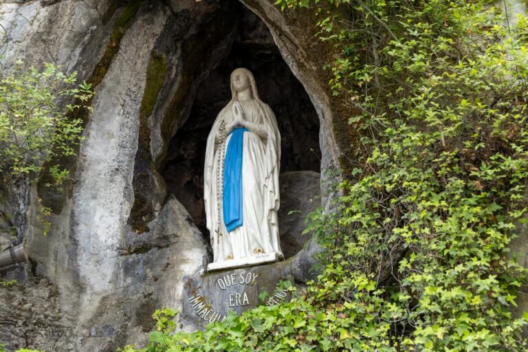 Our Lady of Lourdes in the grotto