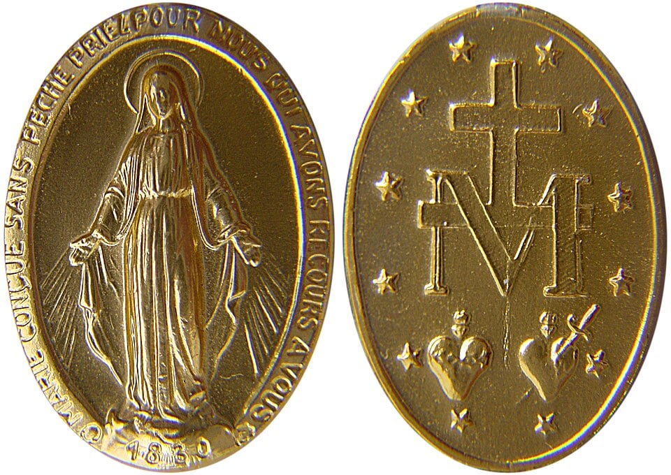miraculous medal front and back