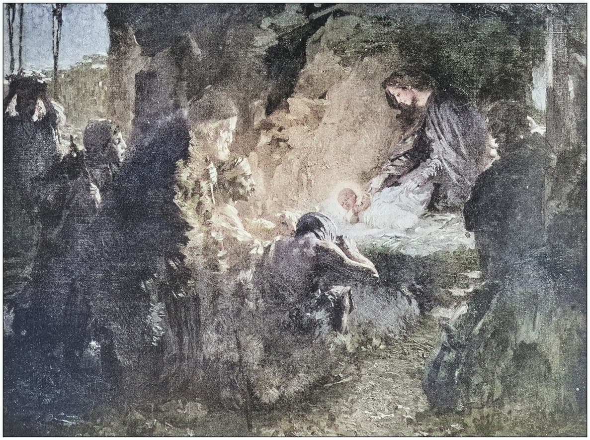 saint andrew christmas novena nativity image